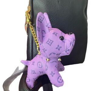 Unbranded Purple Designer Dog Purse Charm Accessory